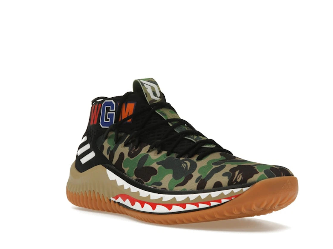 adidas Dame 4 A Bathing Ape Camo - vue secondaire A