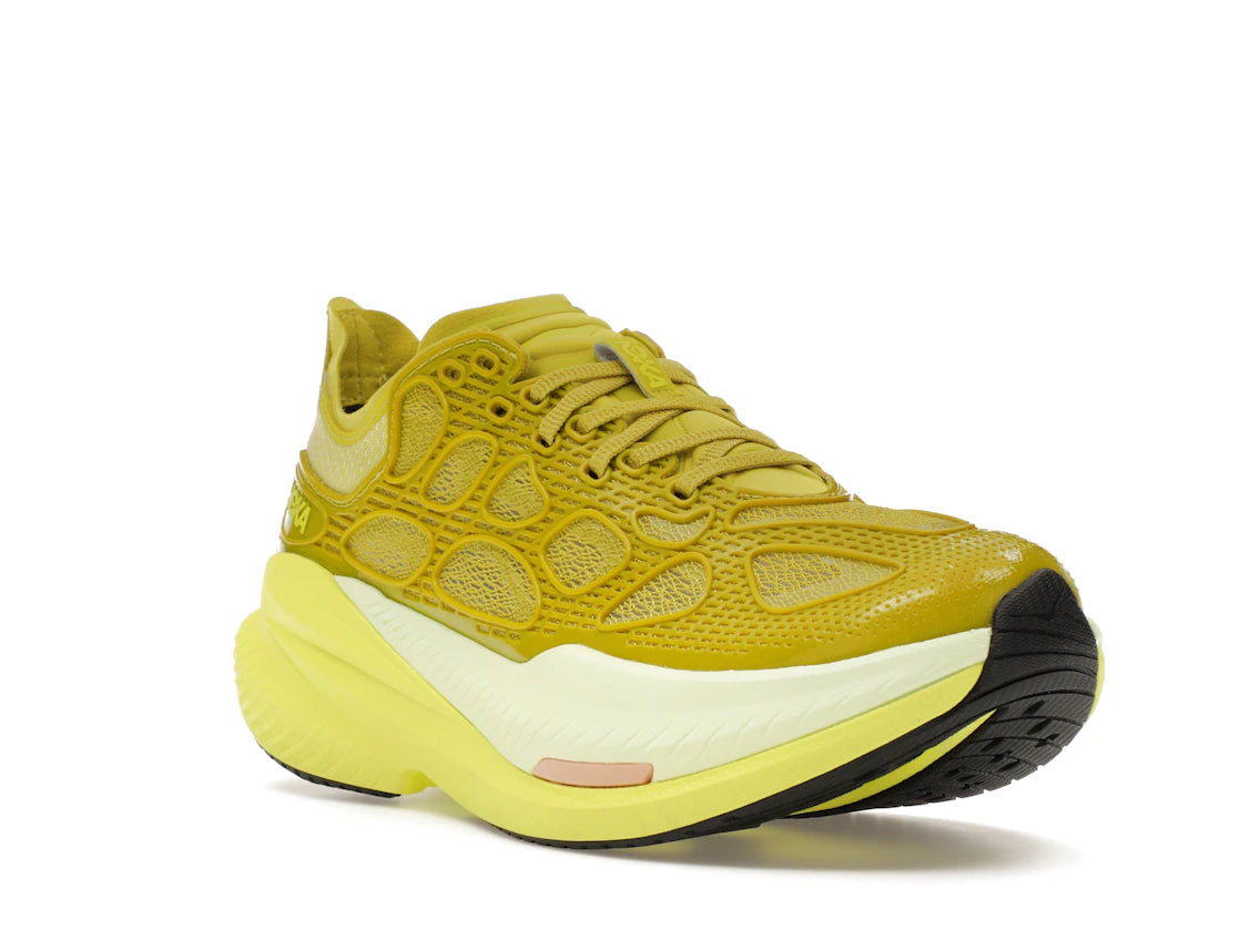 Hoka One One Mach X Caged Pea Green - vue secondaire A