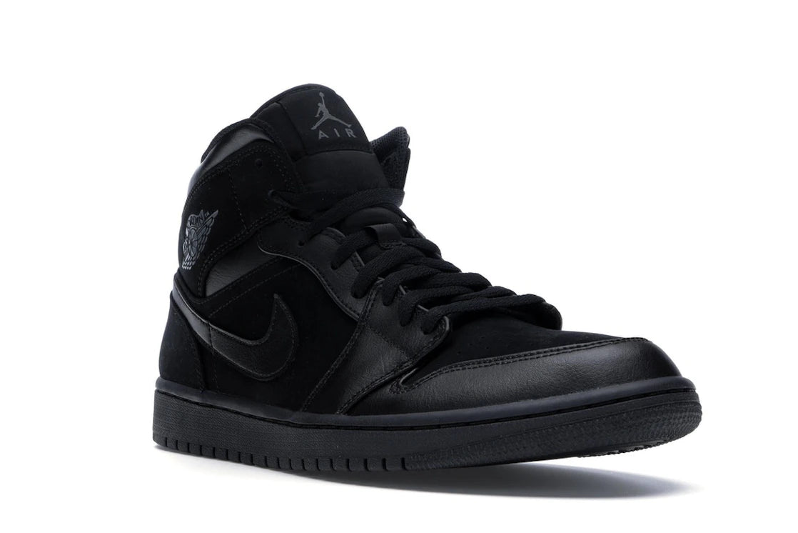 Jordan 1 Mid Triple Black (2018) - vue secondaire A