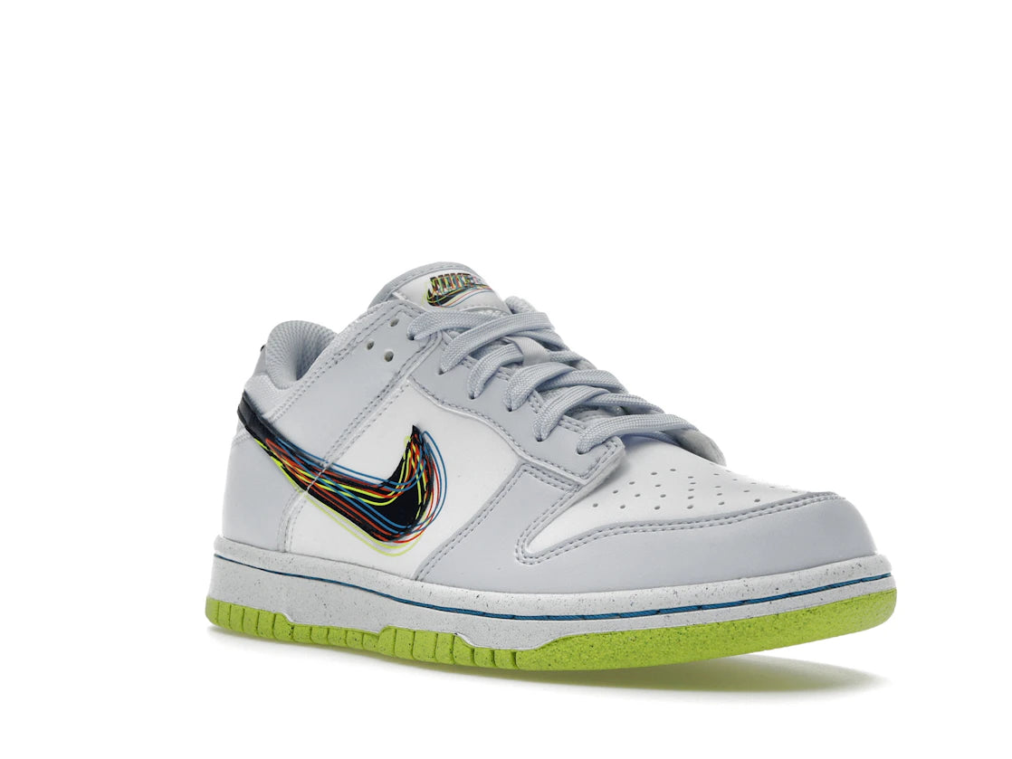 Nike Dunk Low 3D Swoosh Grey (GS) - vue secondaire A