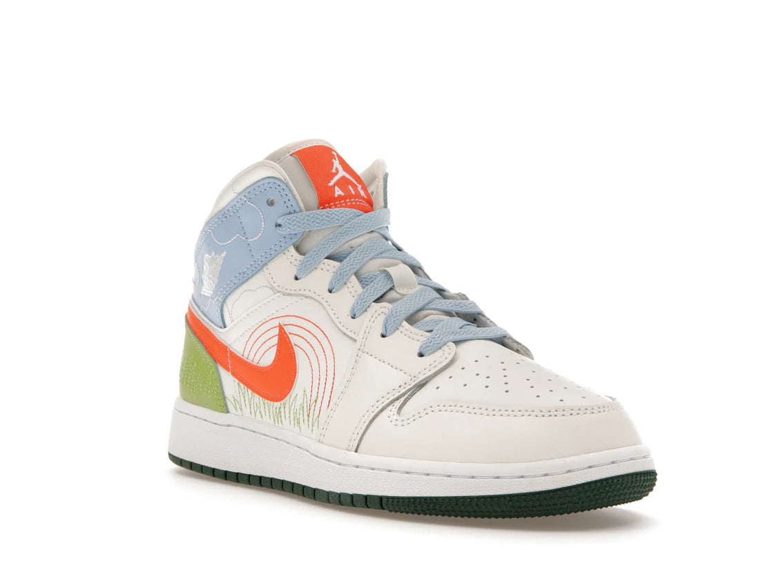 Jordan 1 Mid SE Stitch (GS) - vue secondaire A