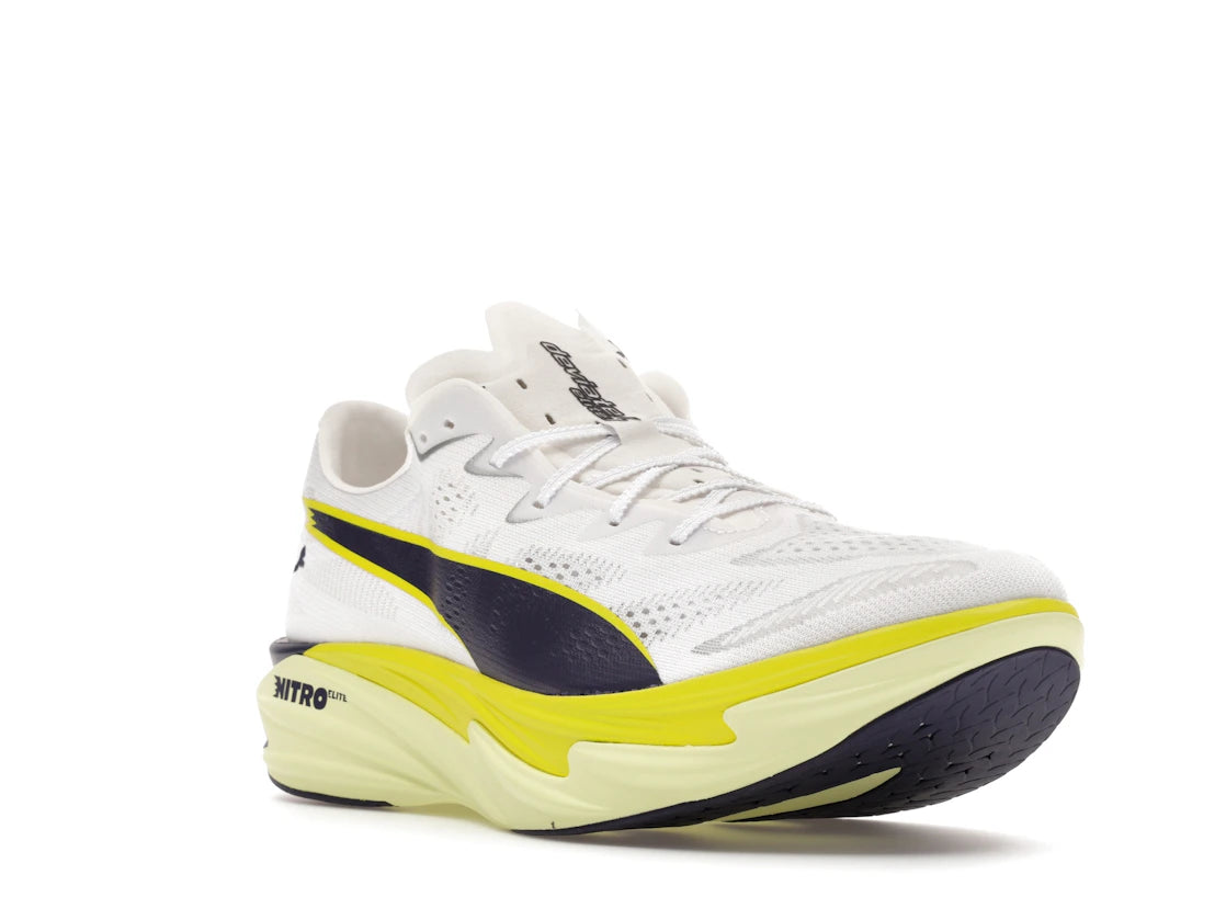 Puma Deviate Nitro Elite 4 White Apple Spritz Lime - vue secondaire A