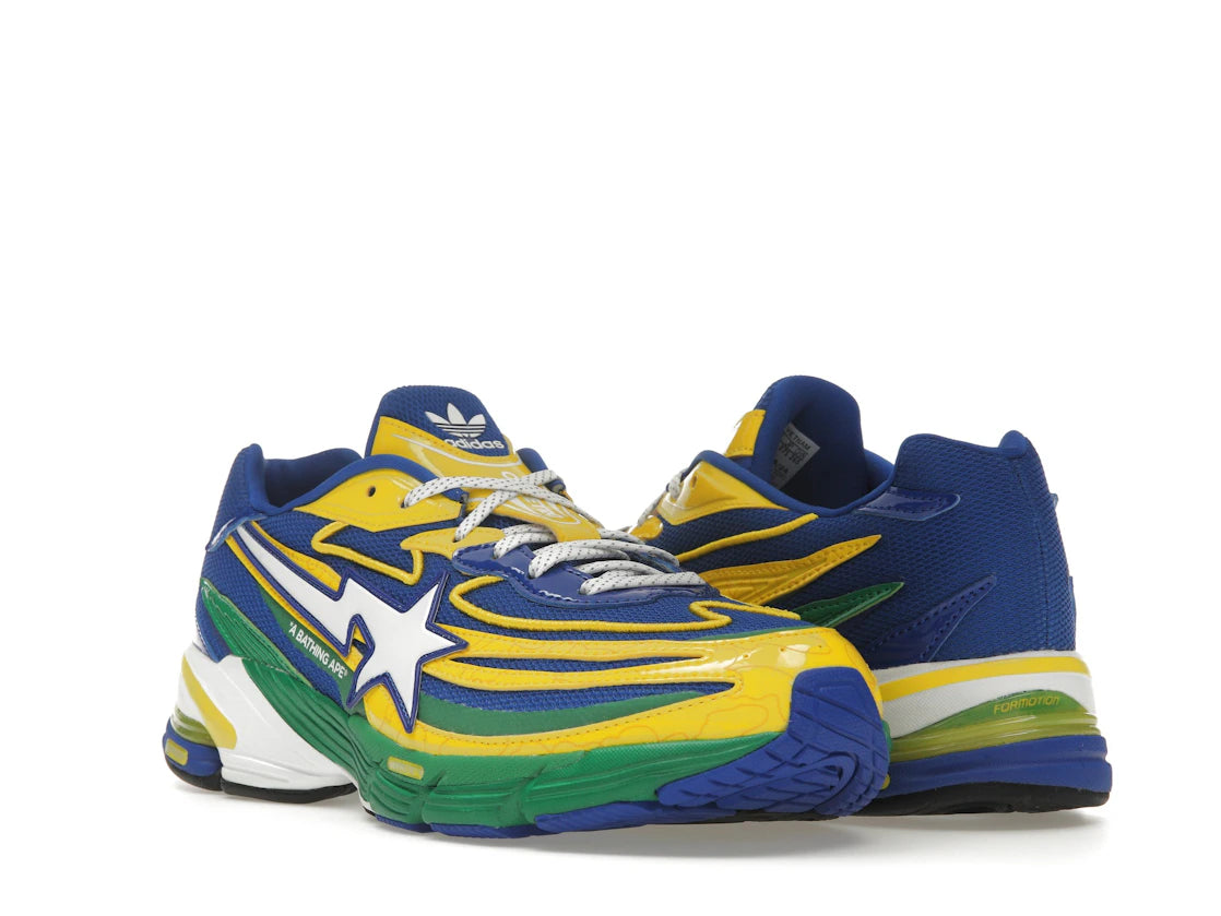 Adidas Orketro Bape Yellow Blue Green - vue secondaire A