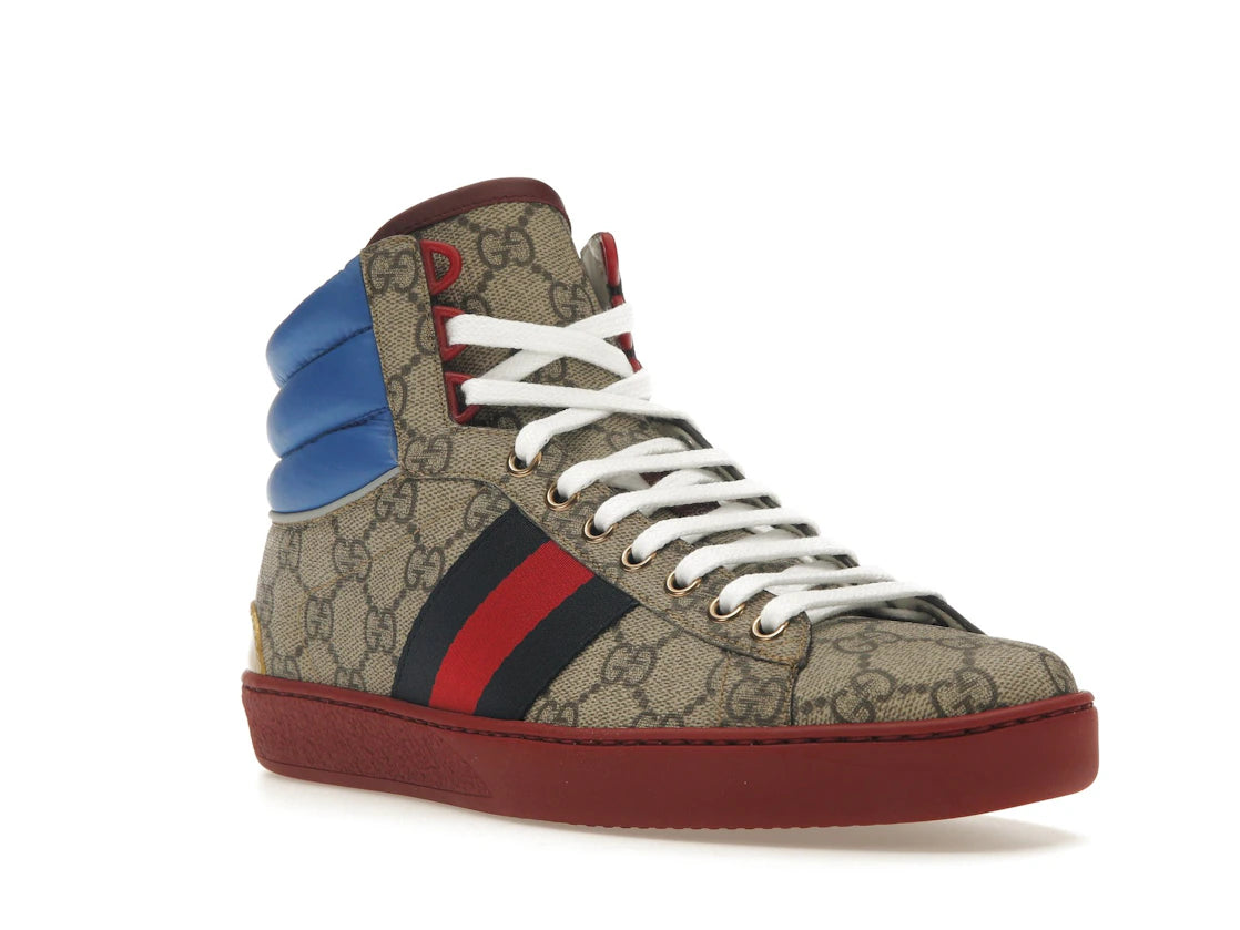 Gucci Ace GG High Top Beige Ebony - vue secondaire A