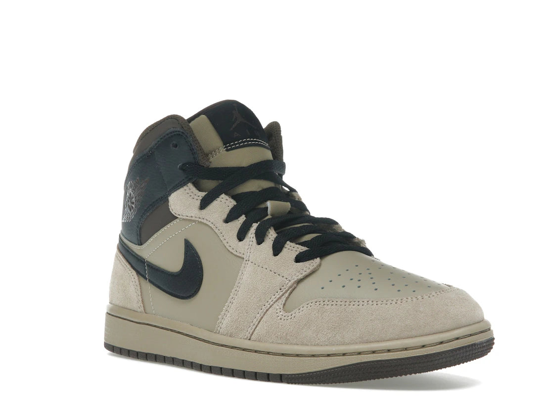 Jordan 1 Mid Khaki Baroque Brown - vue secondaire A