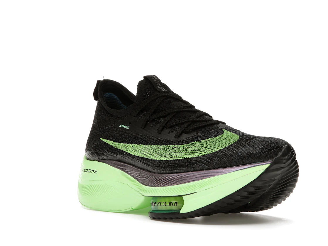 Nike Air Zoom Alphafly Next% Black Electric Green (Women's) - vue secondaire A