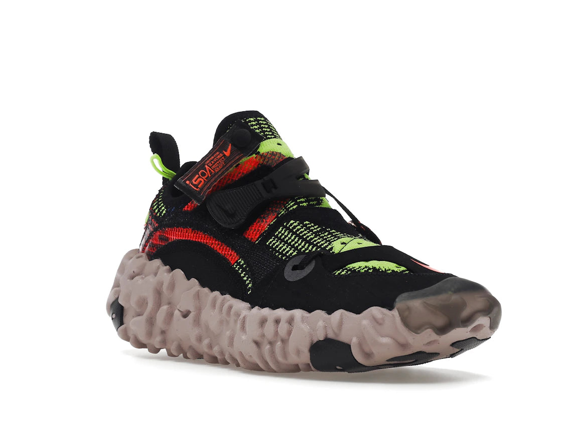 Nike ISPA Overreact Black Red Volt - vue secondaire A
