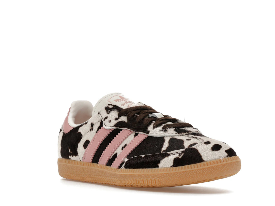 adidas Samba OG Cow Print Dark Brown Wonder Mauve (Women's) - vue secondaire A