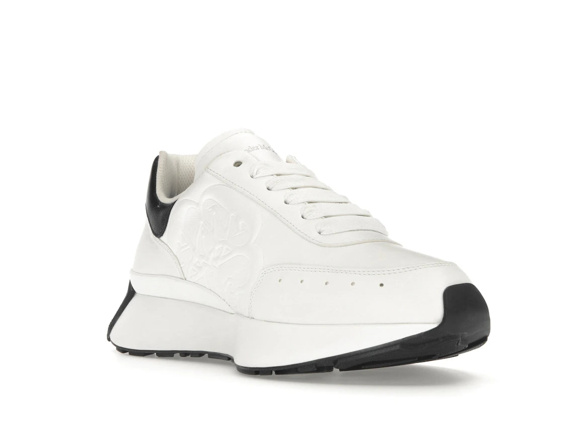 Alexander McQueen Sprint Runner White Black - vue secondaire A