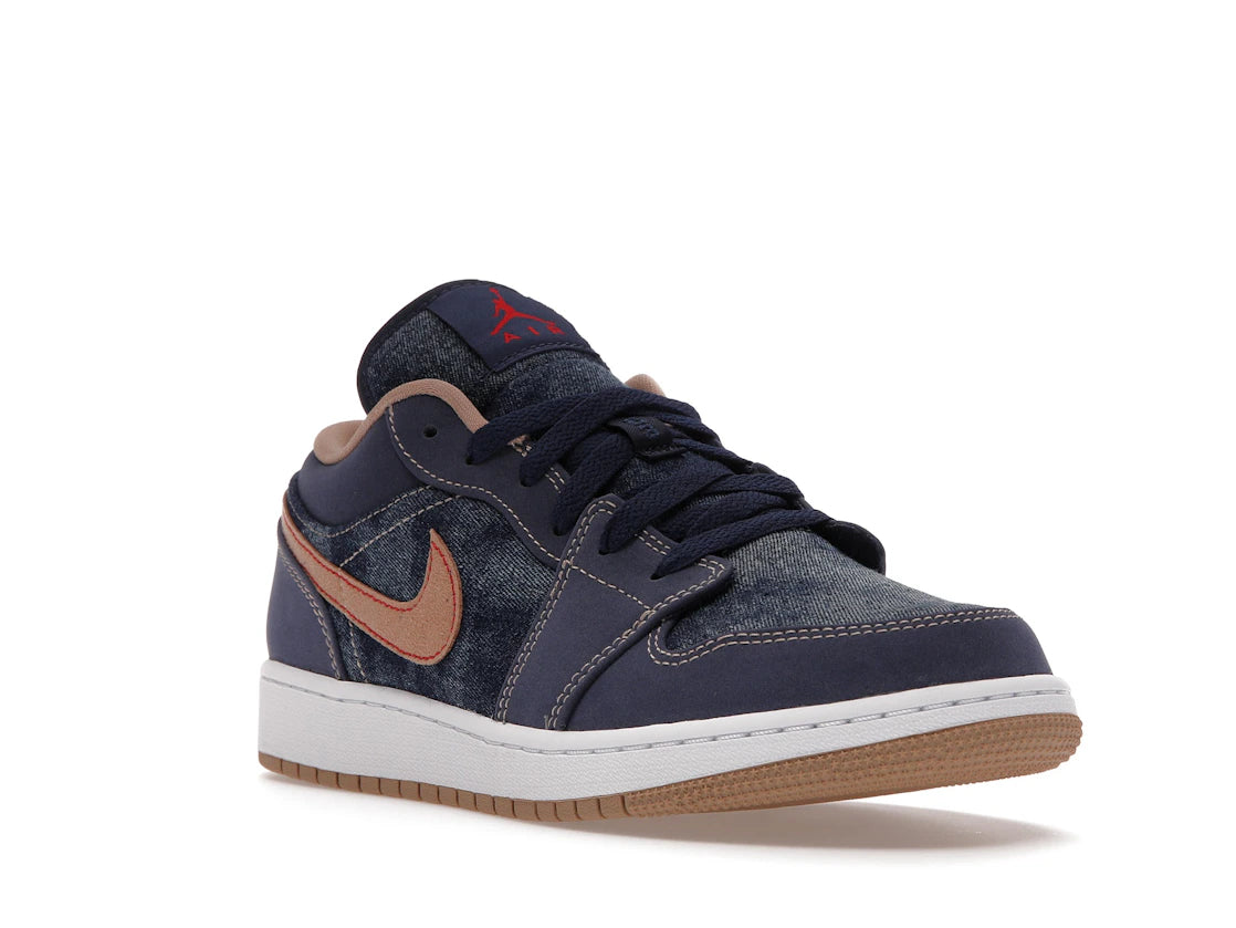 Jordan 1 Low SE Denim (GS) - vue secondaire A