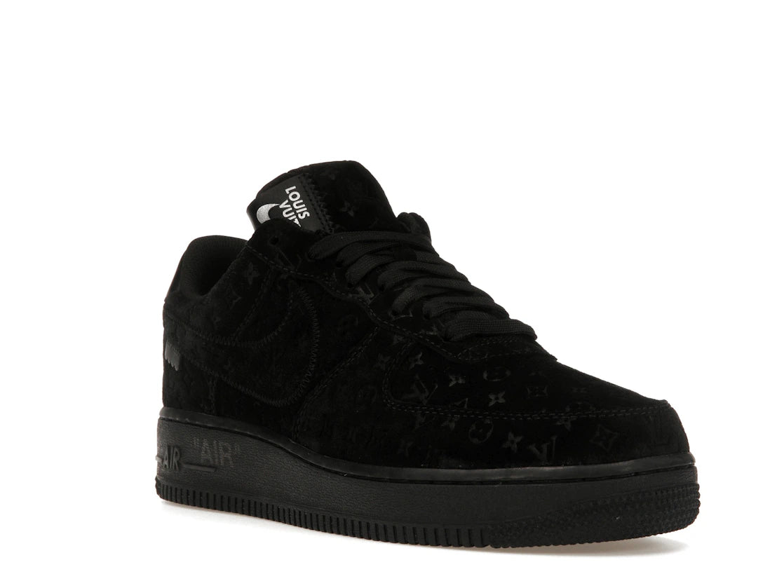 Louis Vuitton Nike Air Force 1 Low By Virgil Abloh Black - vue secondaire A