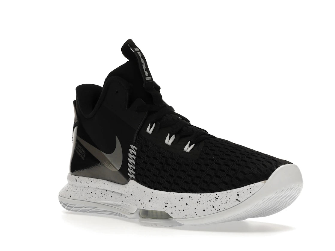 Nike LeBron Witness 5 Black Metallic Silver - vue secondaire A