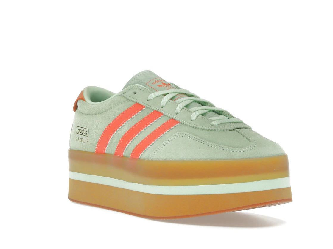 adidas Gazelle Stack Semi Green Spark Solar Orange Gum (Women's) - vue secondaire A
