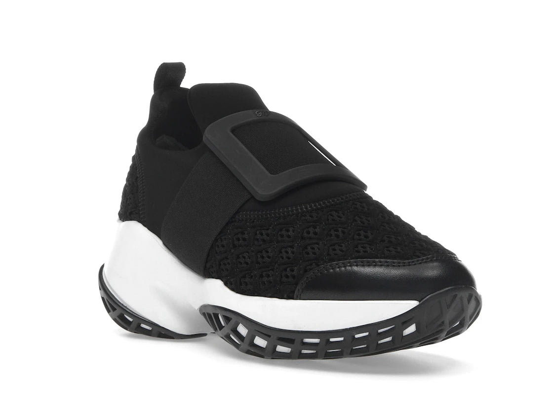 Roger Vivier Viv' Run Fabric Black White (Women's) - vue secondaire A