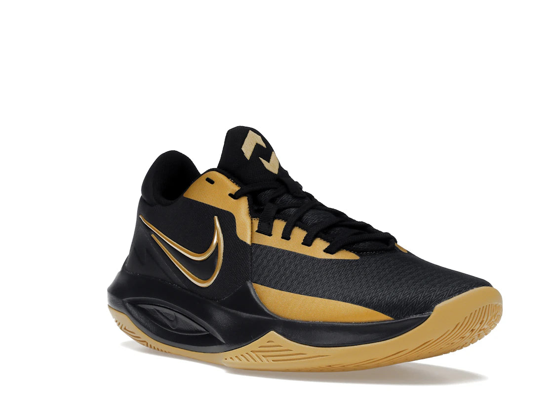 Nike Precision 6 Black Metallic Gold - vue secondaire A