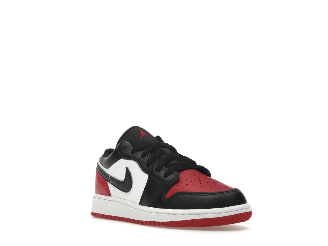 Jordan 1 Low Bred Toe 2.0 (GS) - vue secondaire A