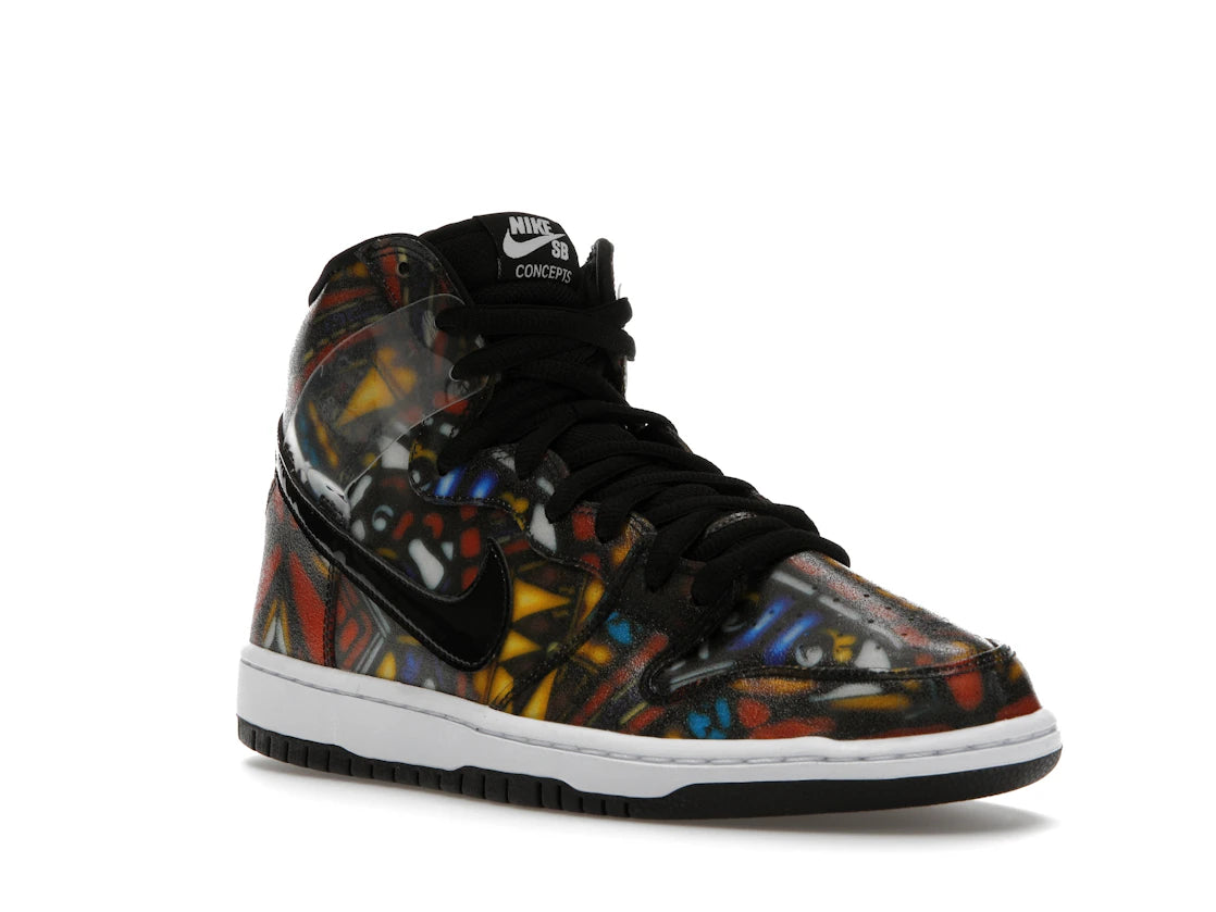 Nike SB Dunk High Concepts Buntglas - vue secondaire A