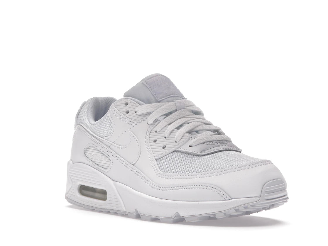 Nike Air Max 90 Triple White (Women's) - vue secondaire A