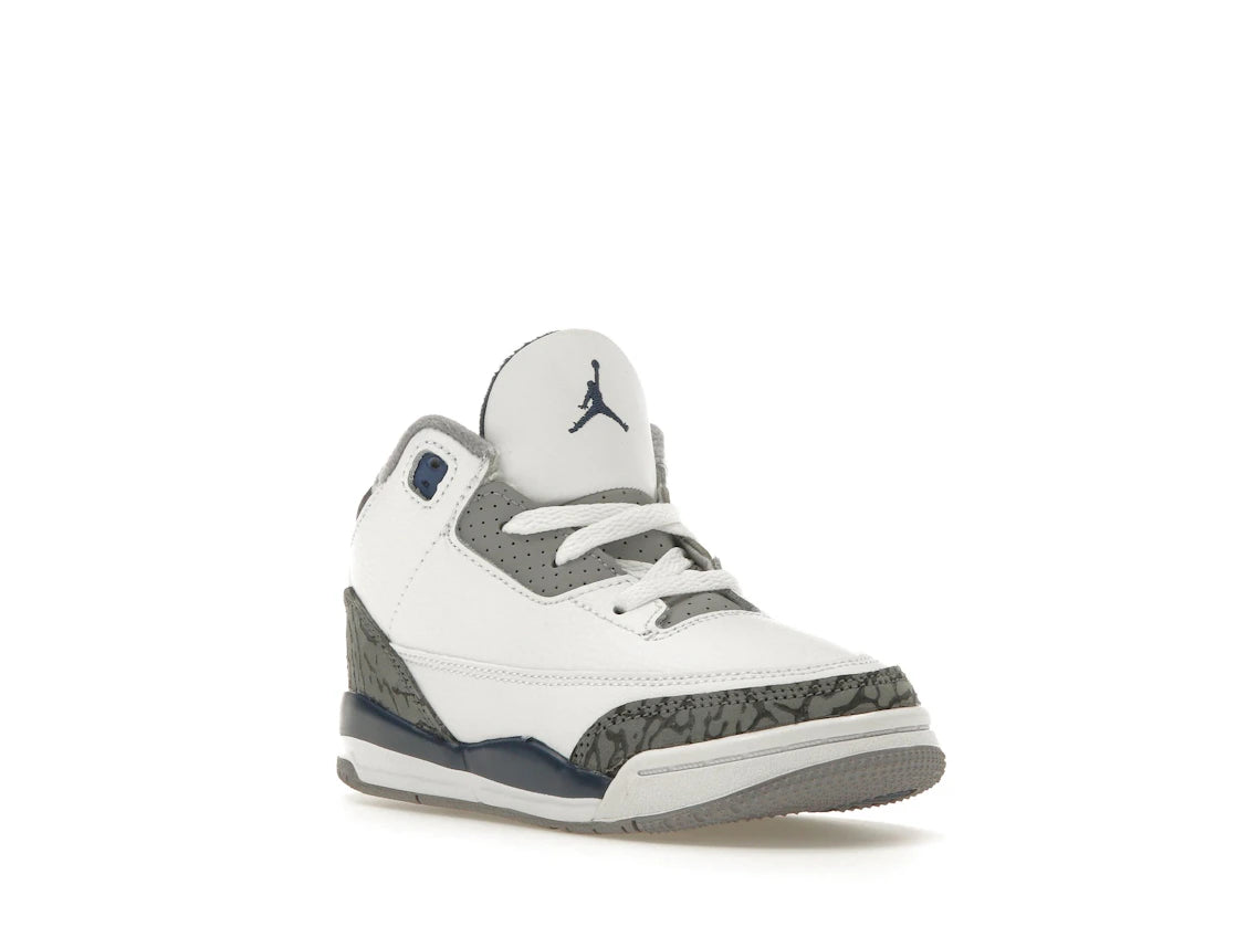 Jordan 3 Retro Midnight Navy (TD) - vue secondaire A
