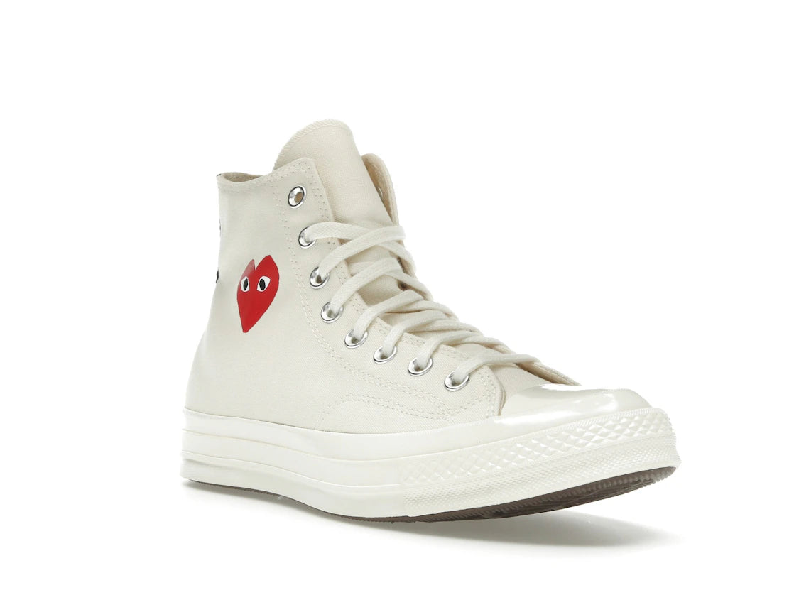 Converse Chuck Taylor All Star 70 Hi Comme des Garcons PLAY Single Heart Milk - vue secondaire A