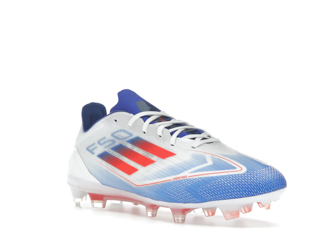 adidas F50 Pro FG Cloud White Solar Red Lucid Blue - vue secondaire A
