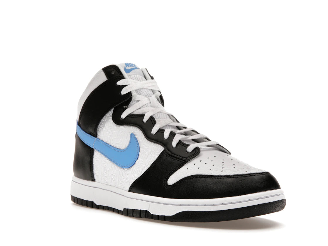 Nike Dunk High Retro FLC Black University Blue White - vue secondaire A
