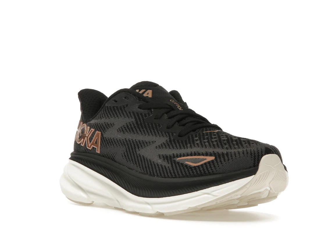 Hoka One One Clifton 9 Black Rose Gold (Women's) - vue secondaire A