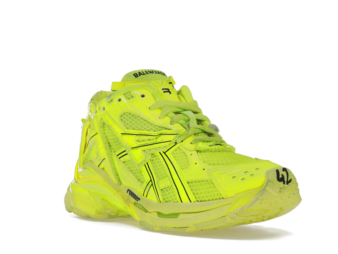 Balenciaga Runner Fluorescent Yellow - vue secondaire A