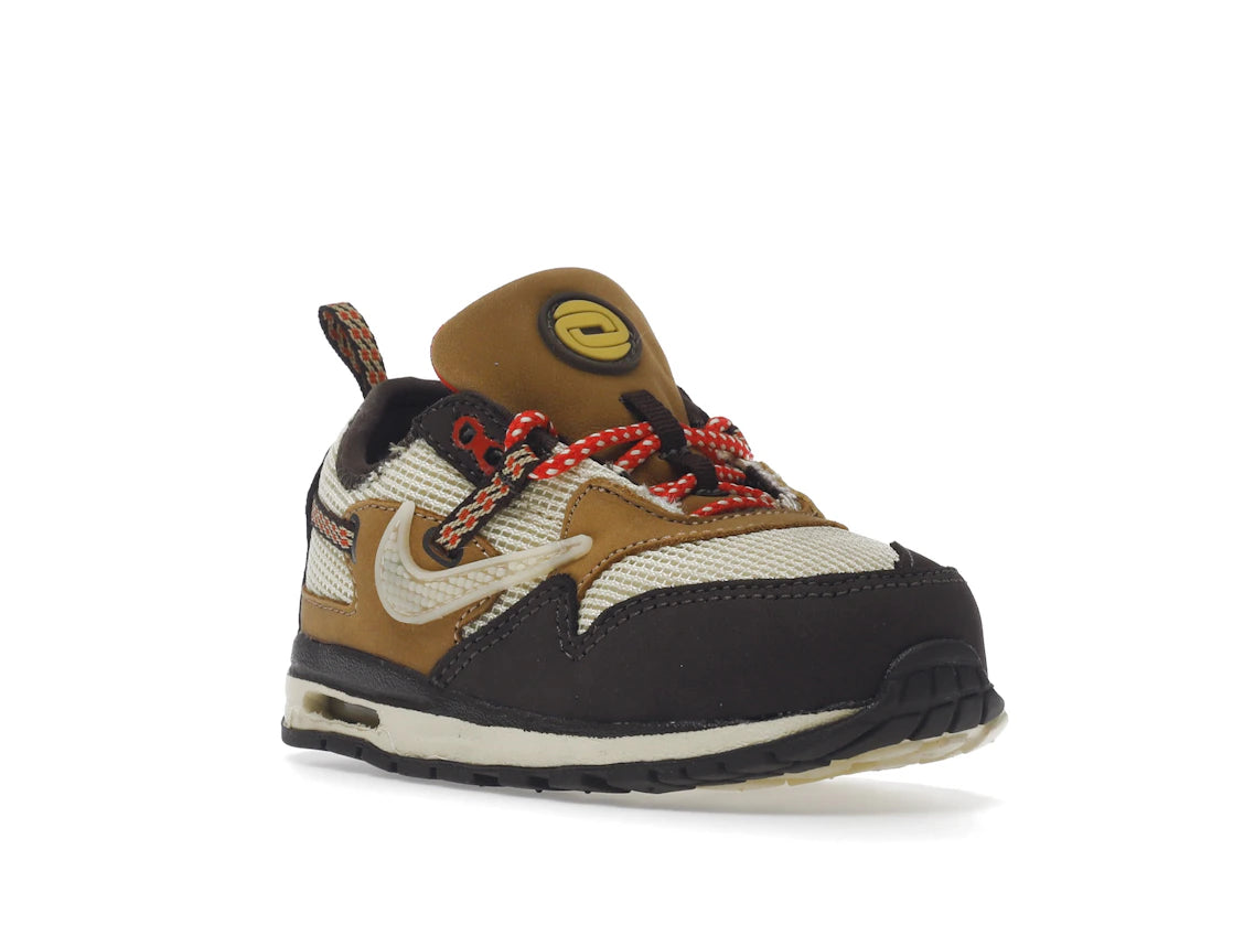 Nike Air Max 1 Travis Scott Cactus Jack Baroque Brown (TD) - vue secondaire A