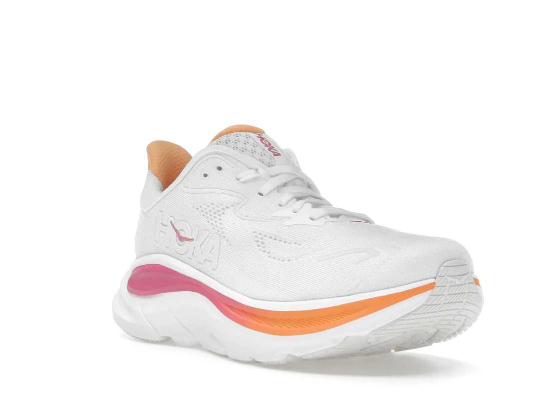 Hoka One One Clifton 10 White Electric Rose (Women's) - vue secondaire A