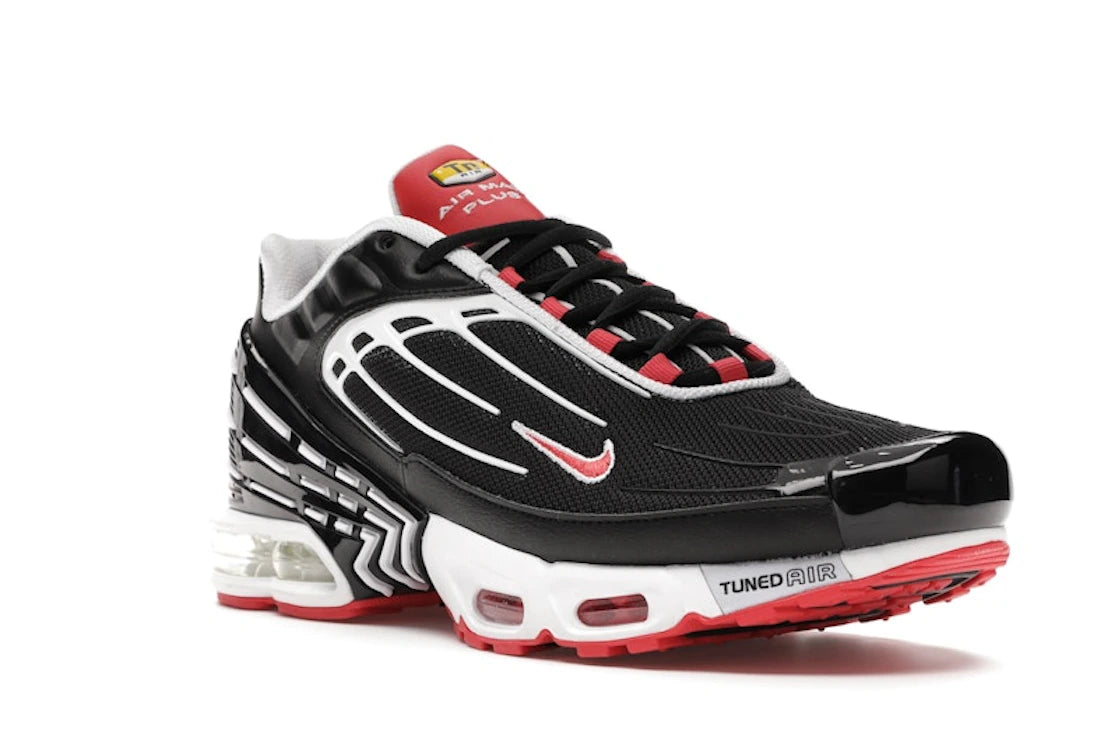 Nike Air Max Plus 3 Black White Track Red - vue secondaire A