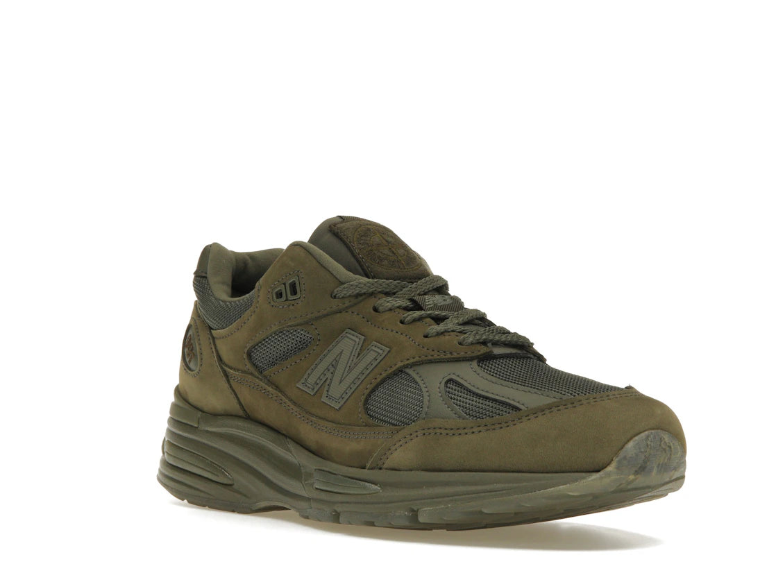 New Balance 991v2 MiUK Stone Island Ghost Pack Green - vue secondaire A