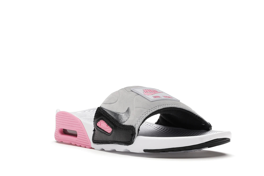 Nike Air Max 90 Slide White Rose Cool Grey (Women's) - vue secondaire A