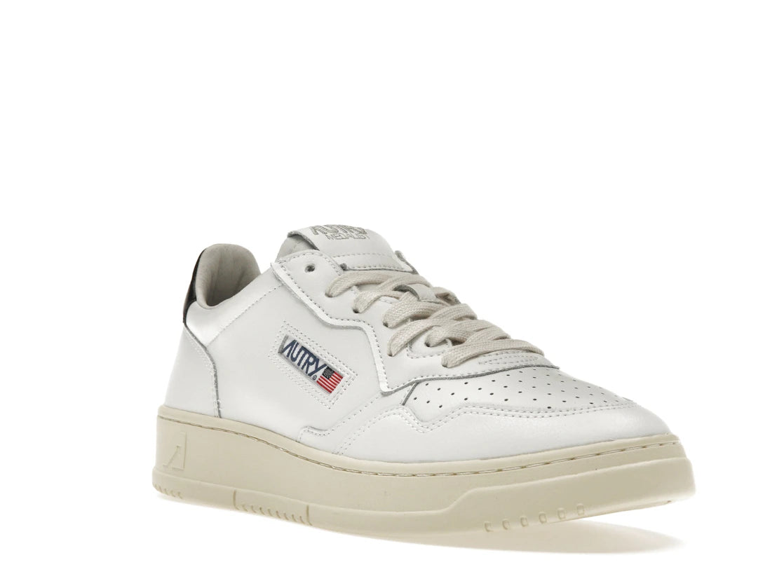 Autry Medalist Leather Low White Black - vue secondaire A