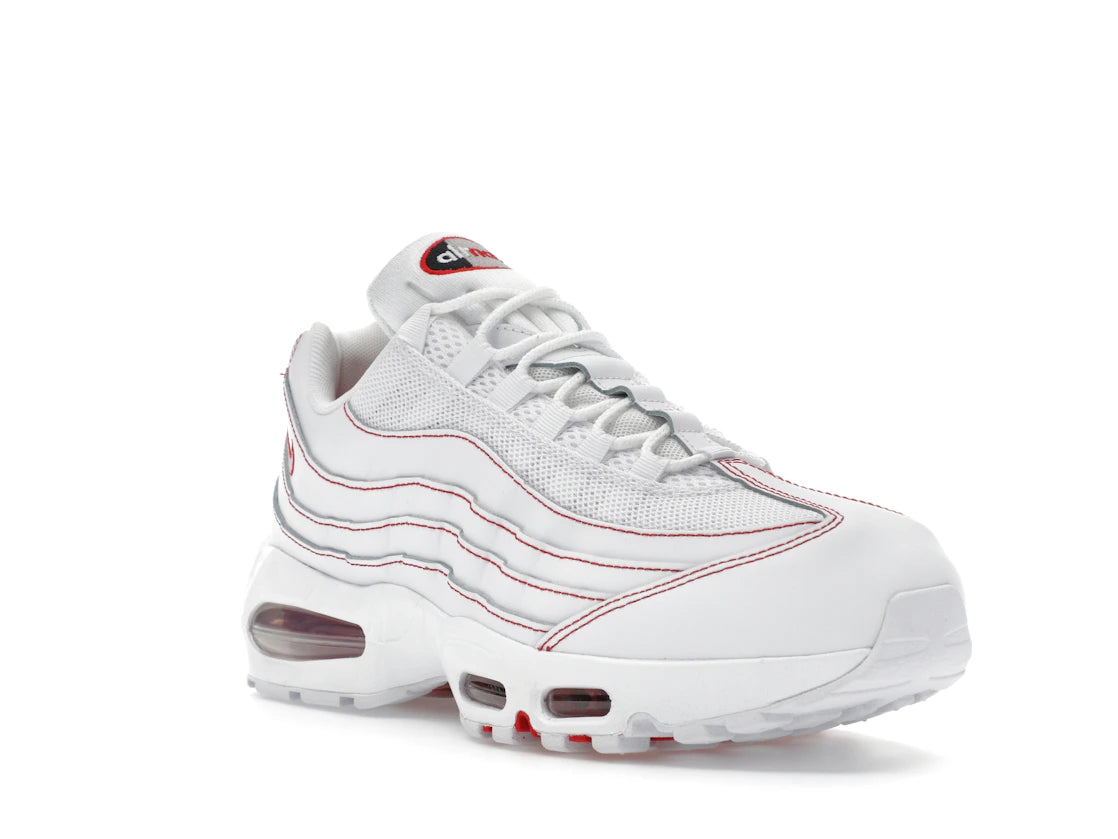 Nike Air Max 95 OG Big Bubble Weiß Universitätsrot - vue secondaire A