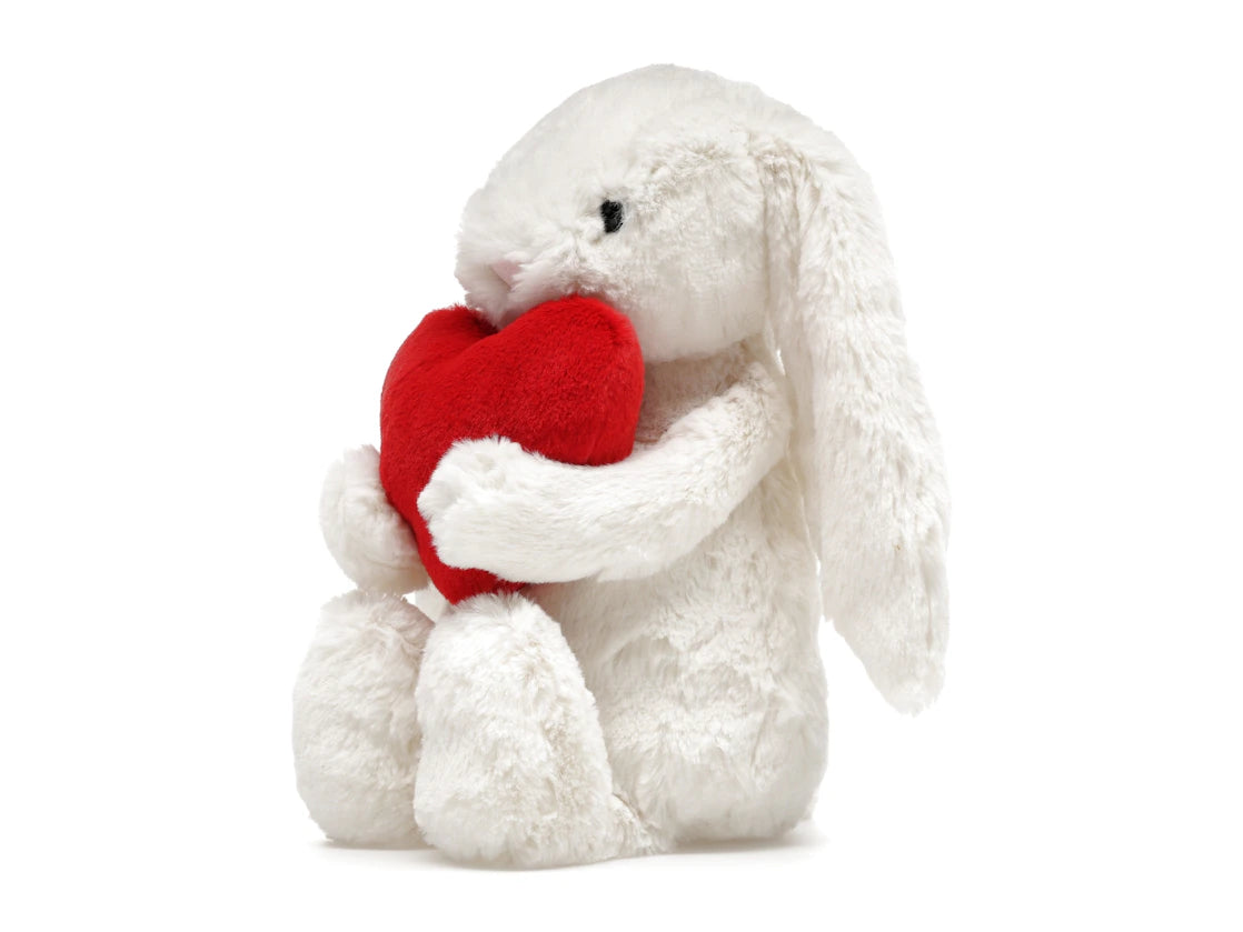 Plush Bashful Red Love Heart Bunny - vue secondaire A