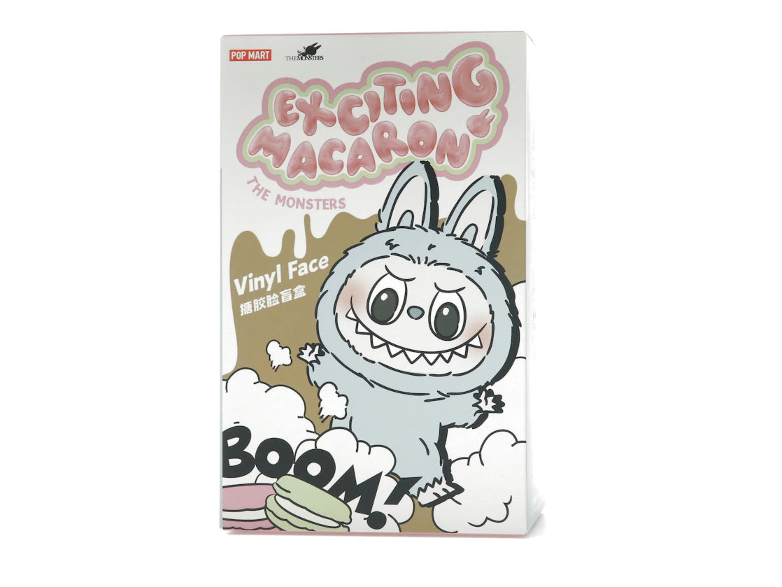 Pop Mart Labubu The Monsters Exciting Macaron Vinyl Plush Pendant Single Blind Box - vue secondaire A