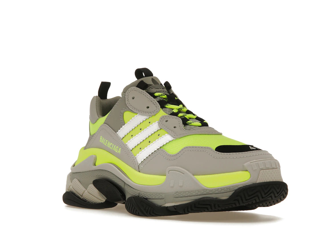 Balenciaga x adidas Triple S Fluo Yellow - vue secondaire A