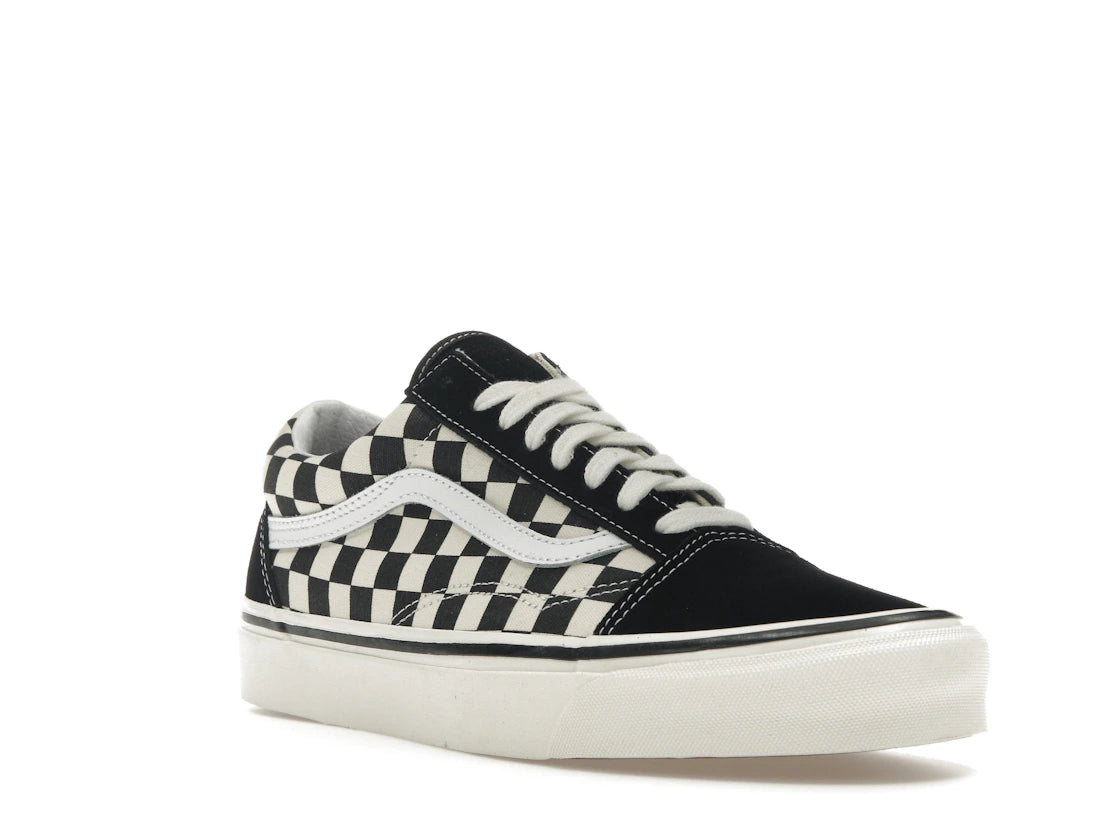 Vans Old Skool 36 DX Anaheim Factory Black White Checkerboard - vue secondaire A