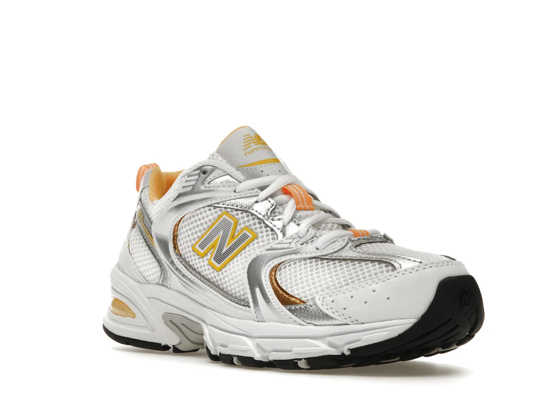 New Balance 530 White Vibrant Apricot Silver Metallic - vue secondaire A