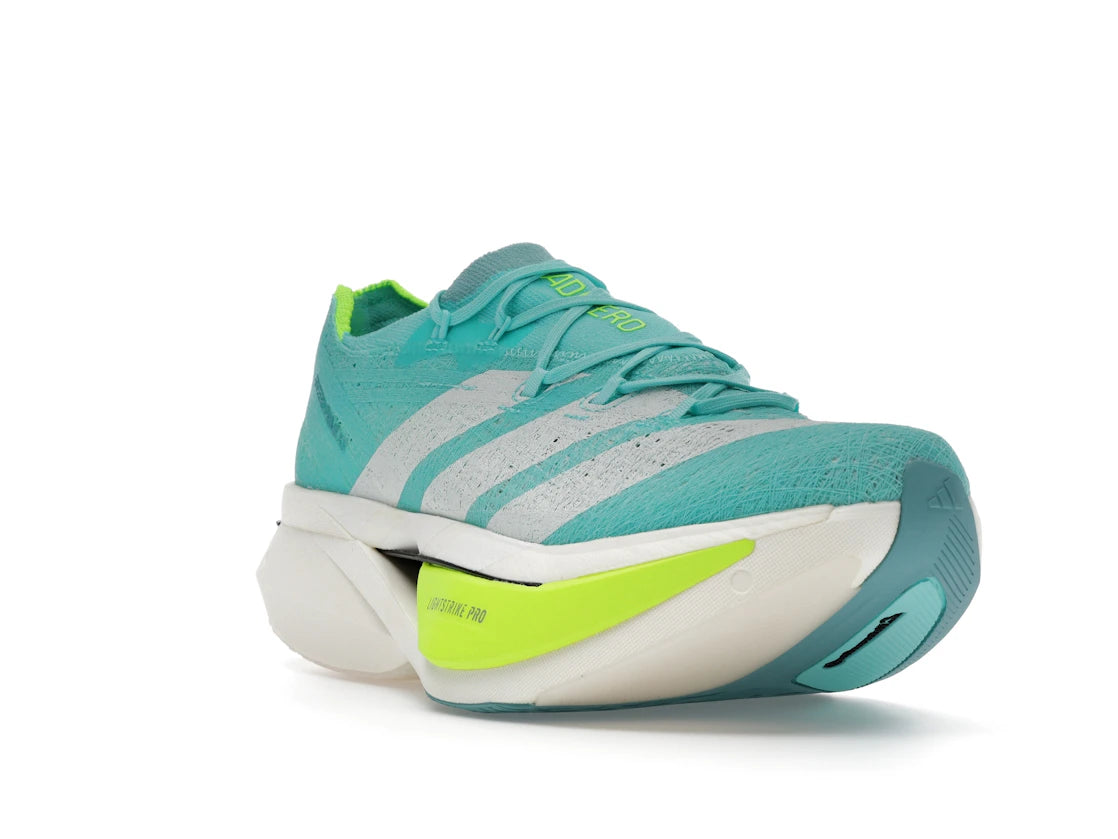 adidas Adizero Prime X 3.0 Strung Flash Aqua Lucid Lemon - vue secondaire A