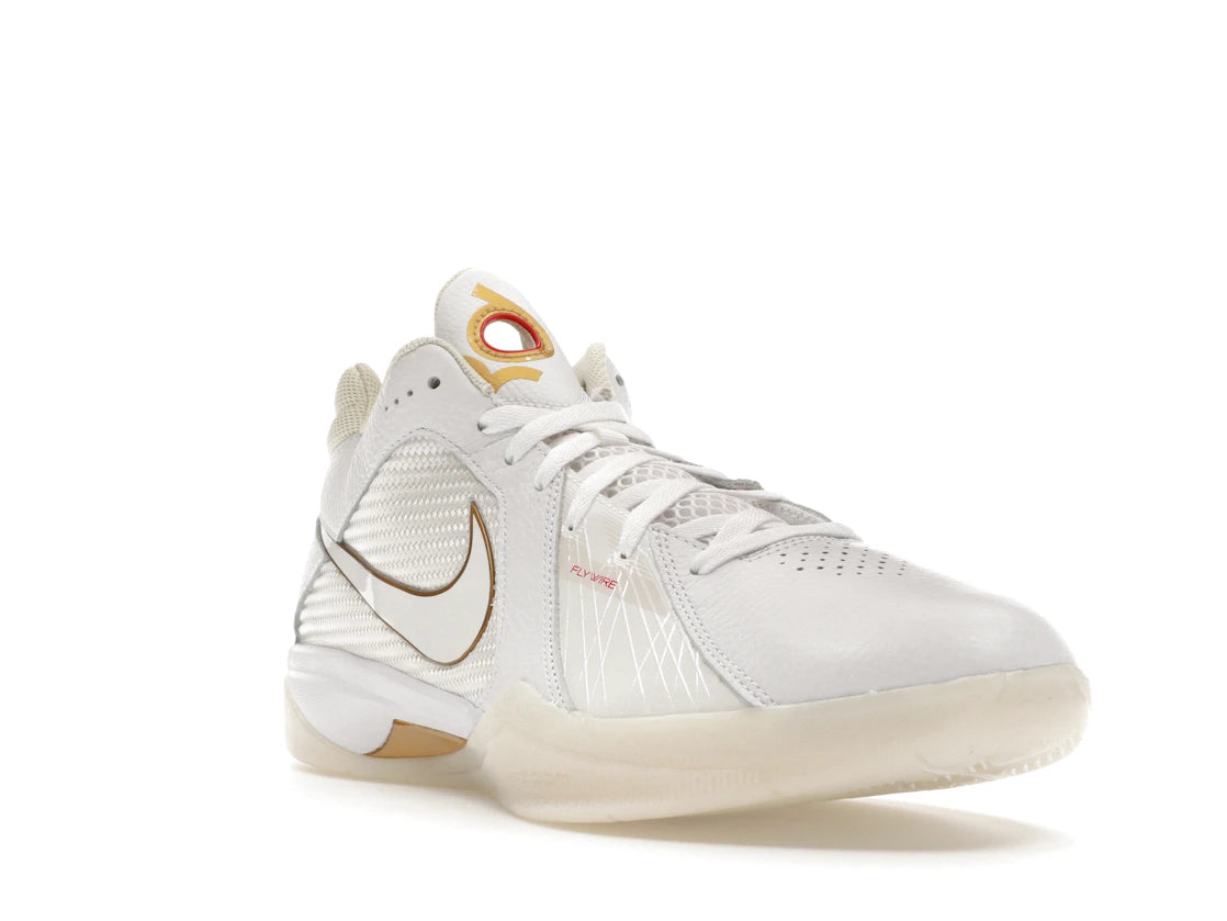 Nike KD 3 Retro White Metallic Gold - vue secondaire A