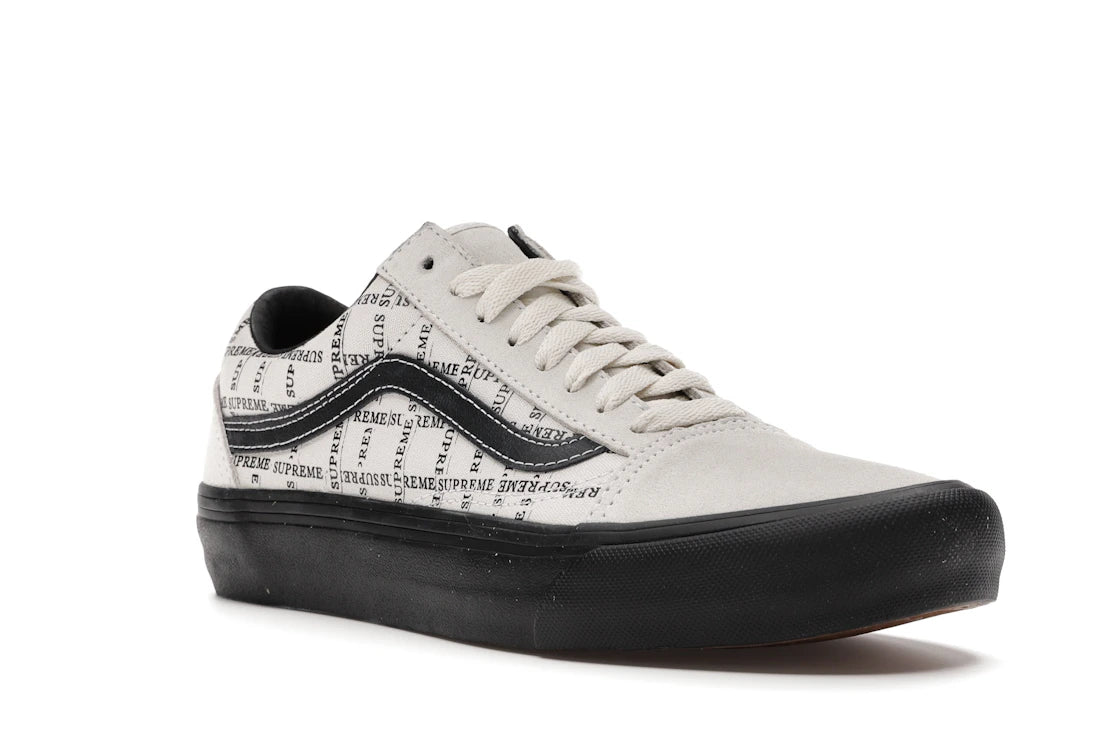 Vans Old Skool Supreme Grid White - vue secondaire A