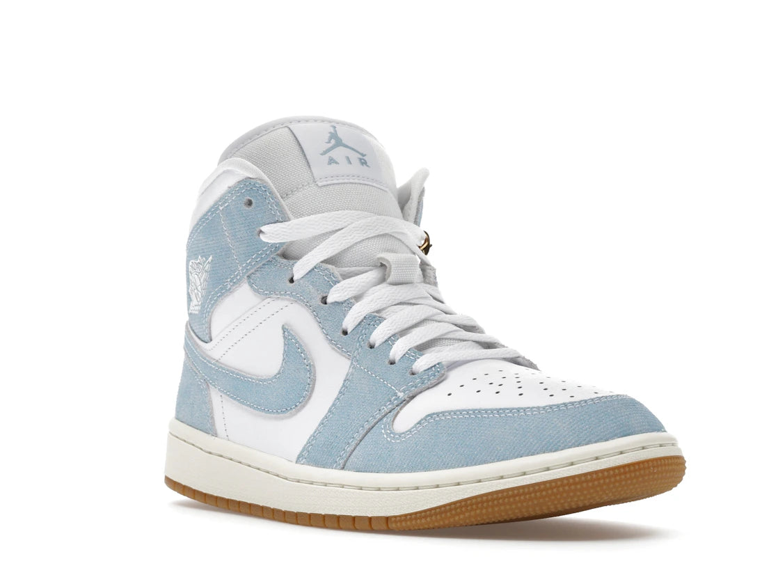 Jordan 1 Mid Denim (Women's) - vue secondaire A