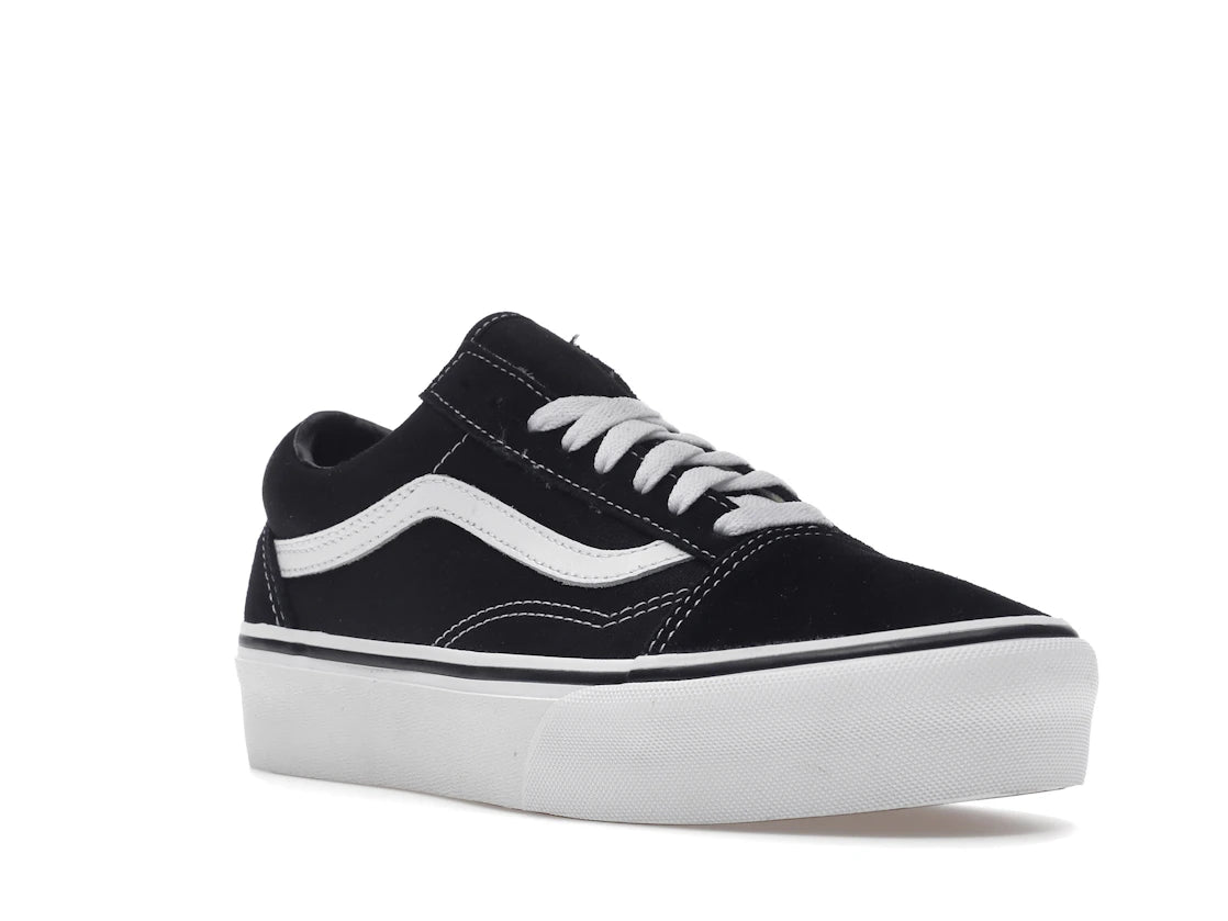 Vans Old Skool Platform Black White - vue secondaire A