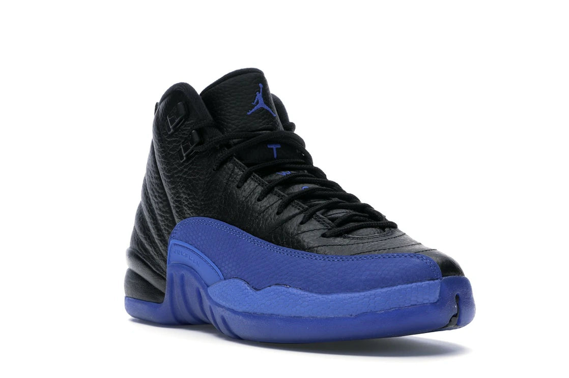 Jordan 12 Retro Black Game Royal (GS) - vue secondaire A