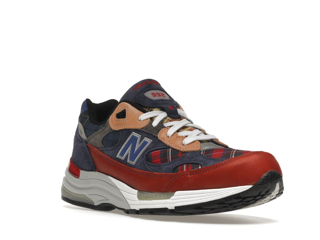 New Balance 992 Plaid Patchwork - vue secondaire A