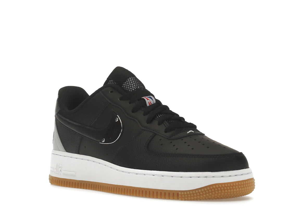 Nike Air Force 1 Low '07 NBA Black Silver - vue secondaire A