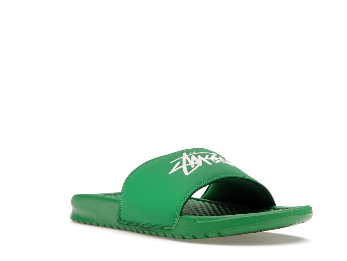 Nike Benassi Stussy Green - vue secondaire A