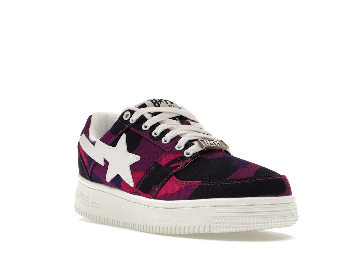 A Bathing Ape Bape Sta Low Color Camo Purple - vue secondaire A